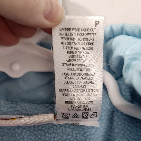 B.T. Kids Girls Fleece Vest Size 2T Light Blue Quilted Heart Full Zip Pockets - Picture 4 of 7